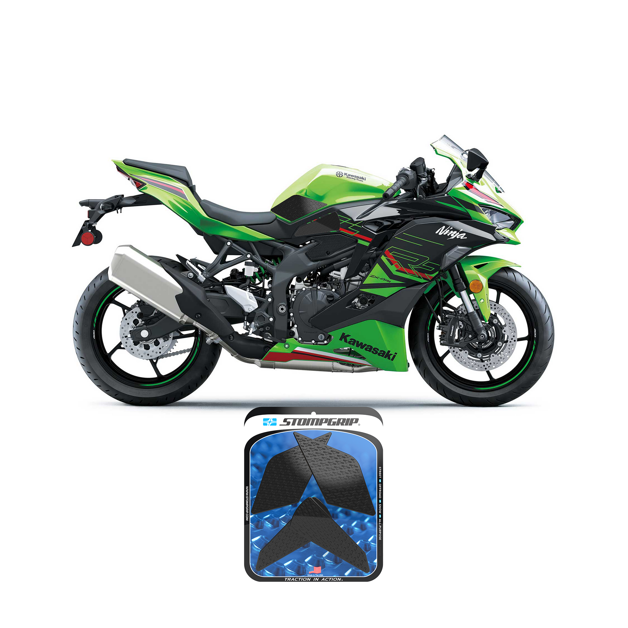 Stompgrip - Kawasaki Ninja ZX-4RR 2023-25 Tank Grips (0204)