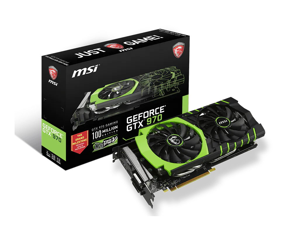 Specification GeForce GTX 970 GAMING 100ME | エムエスアイ