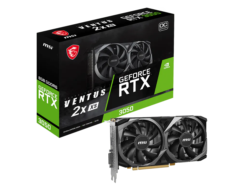 MSI GeForce RTX 3050 VENTUS 2X XS 8G OC