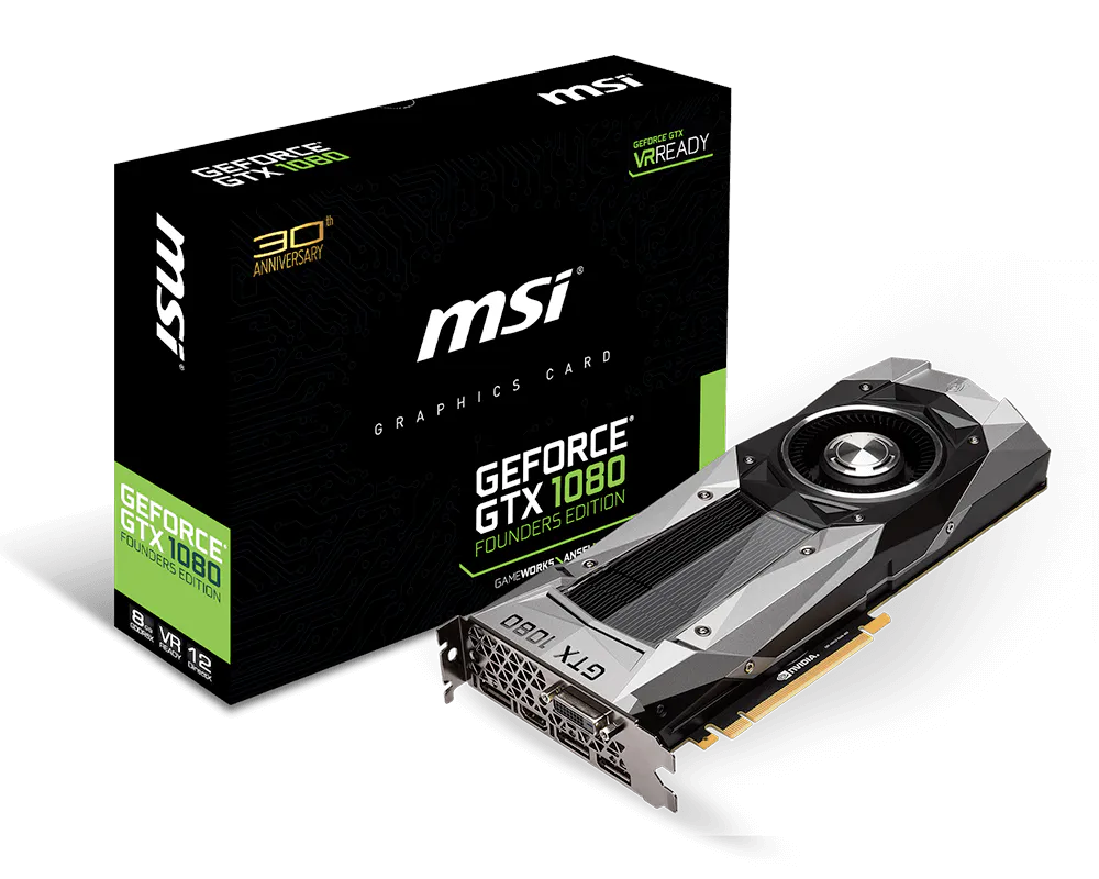 Specification GeForce GTX 1080 Founders Edition | MSI Global - The