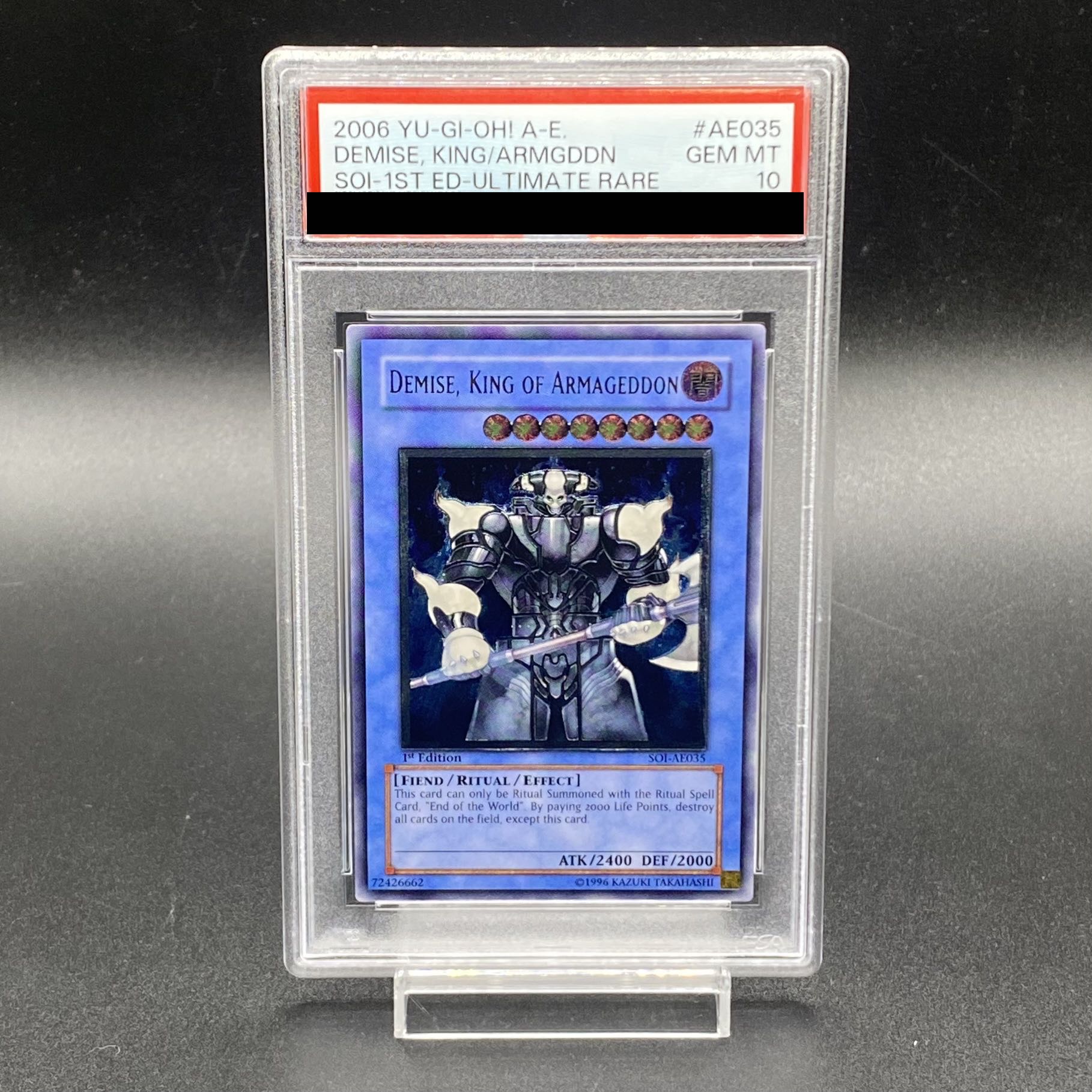 PSA10】終焉の王デミス レリーフ 旧アジア版 アルティメットレア SOI