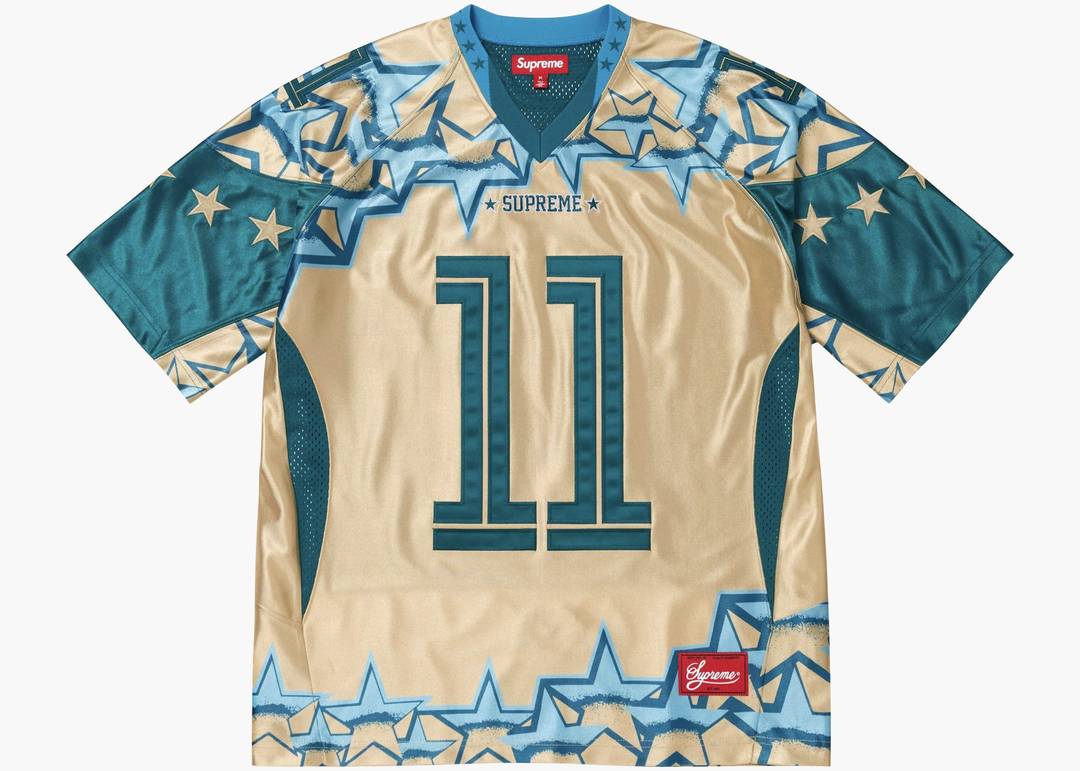 Supreme Stars Football Jersey Gold | Hype Clothinga