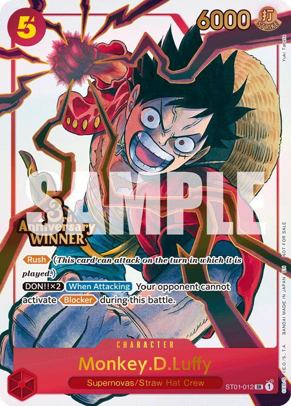 Monkey.D.Luffy [3rd Anniversary Winner] ST01-012 Prices | One