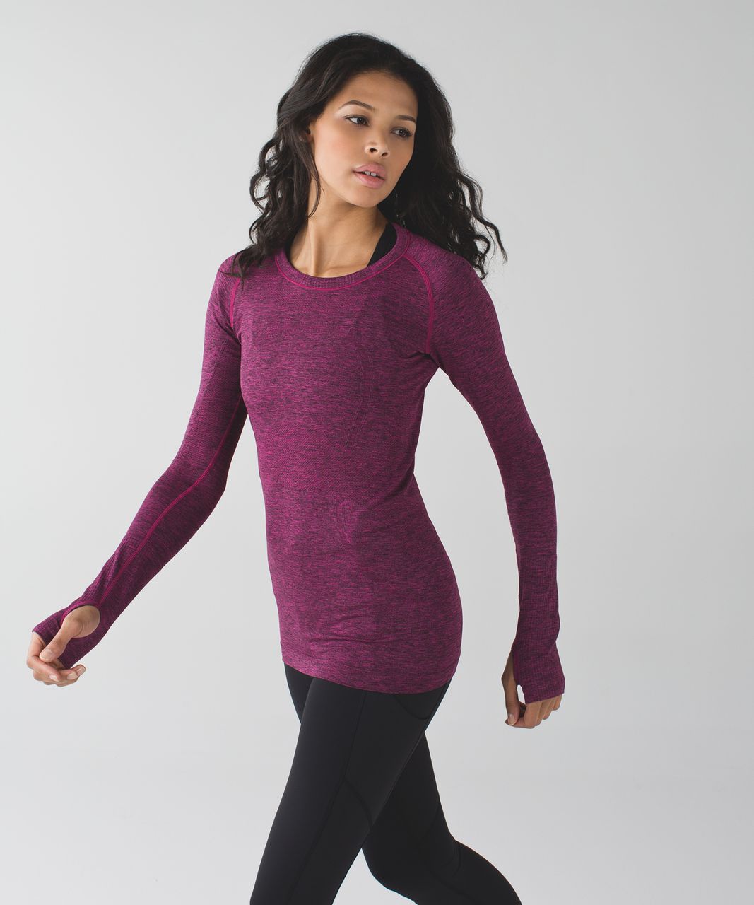 Lululemon Swiftly Tech Long Sleeve Crew - Heathered Jewelled