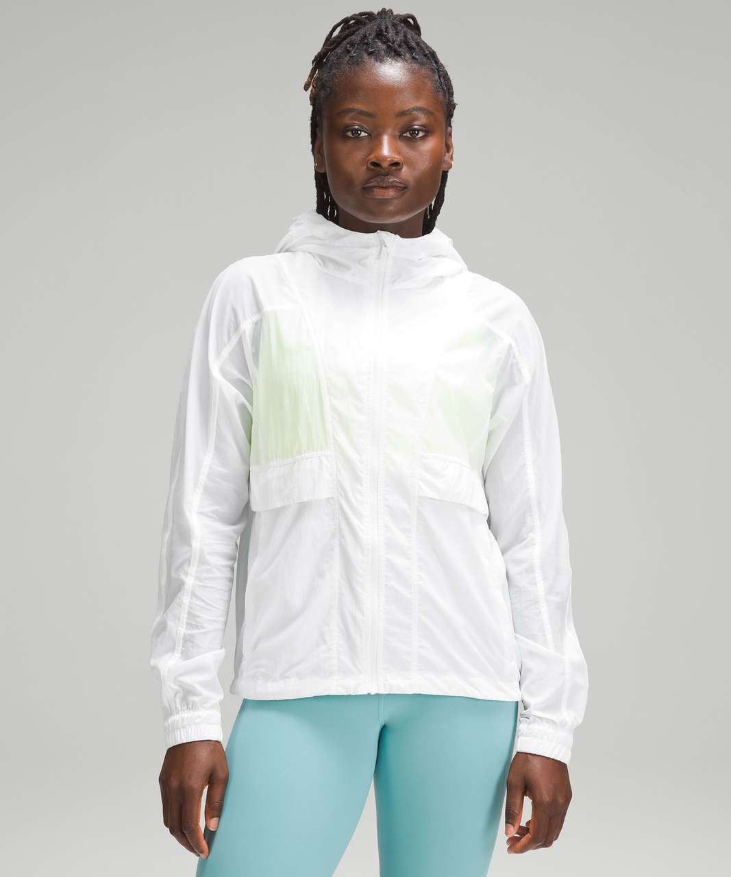 Lululemon Hood Lite Jacket - White - lulu fanatics