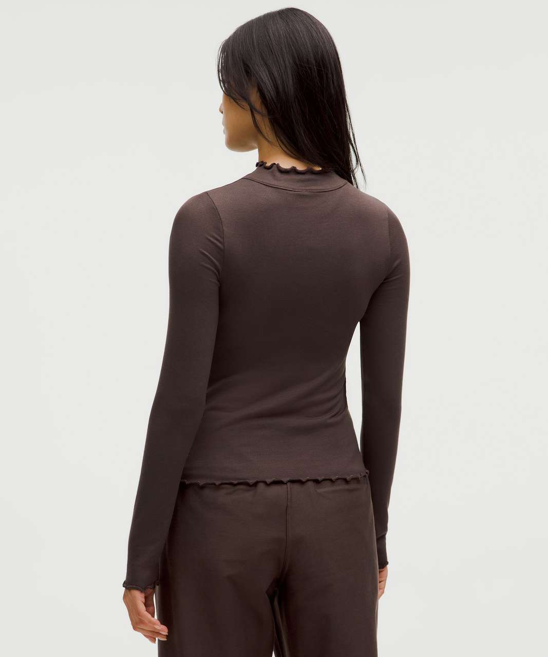 Lululemon Hold Tight Lettuce-Edge Turtleneck - Espresso - lulu