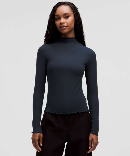 Lululemon Hold Tight Lettuce-Edge Turtleneck - Espresso - lulu
