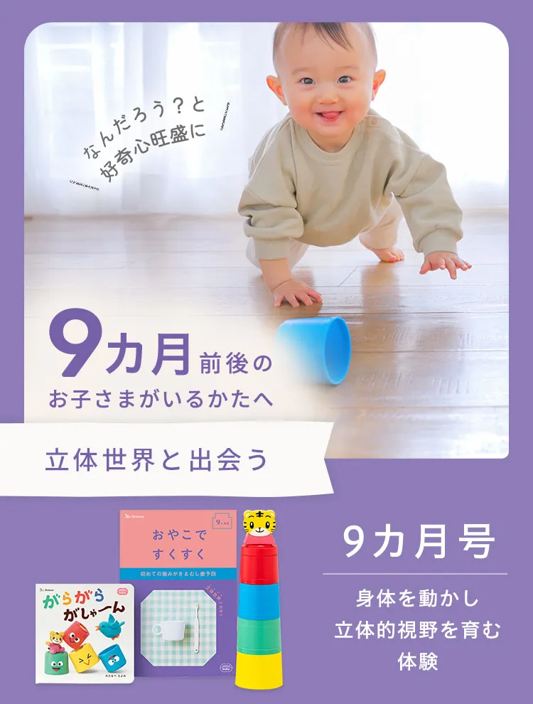 9カ月前後のお子さまへ｜0歳からの知育 こどもちゃれんじbaby
