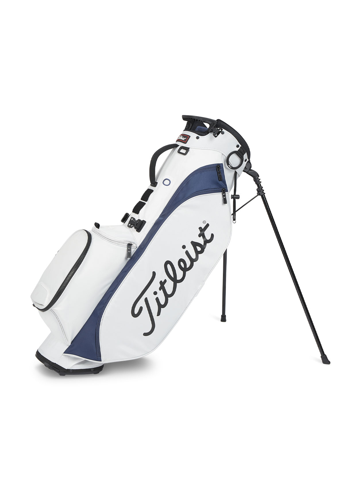 Branded Titleist White/Navy Players 4 Stand Bag | Corporate Golf Gear