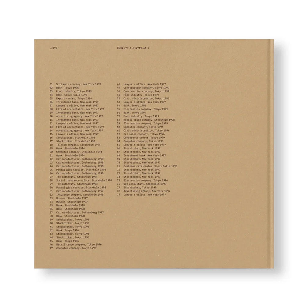 OFFICE / LA OFFICE by Lars Tunbjork（ラース・ツンビヨルク） 写真集