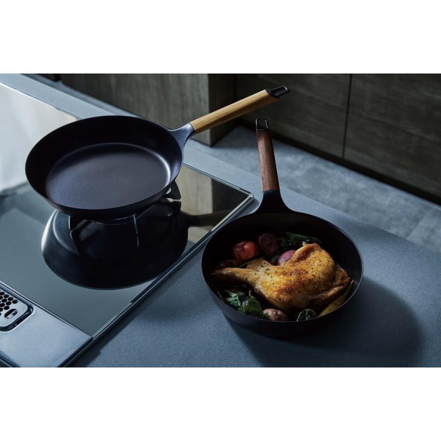 バーミキュラ (Vermicular) フライパン 24cm 深型 ウォールナット -の