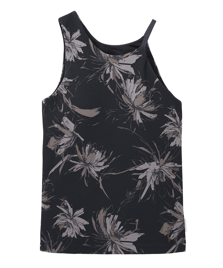SUKALA】リブBigフラワープリントタンクトップ(XS・S・Mサイズ