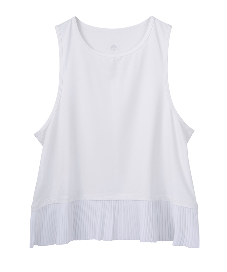 SUKALA】プリーツタンクトップ(S・Mサイズ オフホワイト・ライラック