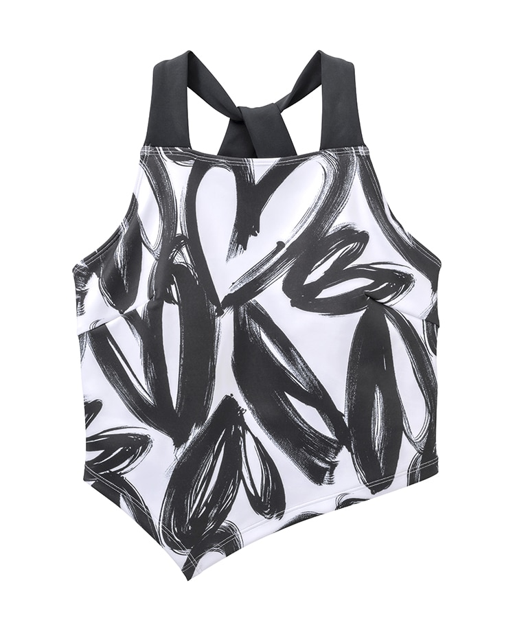 SUKALA】ハートプリントホルターネックブラトップ(XS・Sサイズ