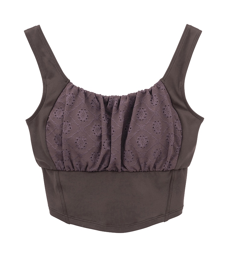 SUKALA】フラワーレースブラトップ(XS・Sサイズ ブラック・ブラウン