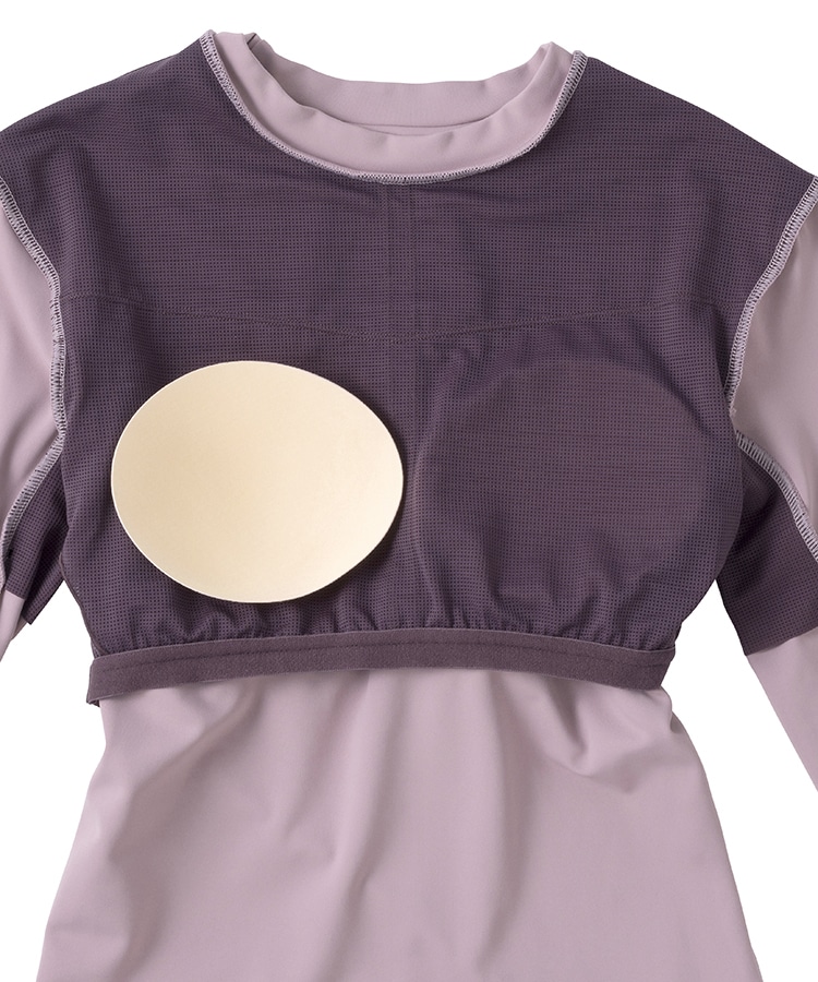 SUKALA】カップ付きフィットロングスリーブ(S・Mサイズ グレー