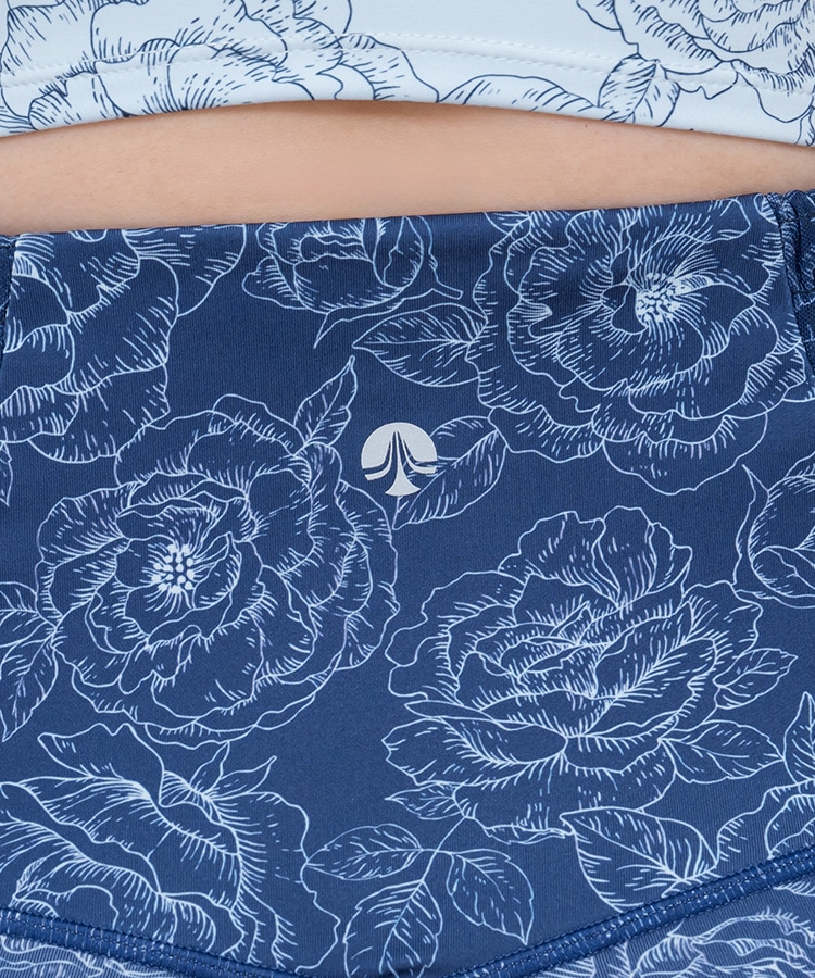 SUKALA】ブルーミングフラワーレギンス(Sサイズ ネイビー