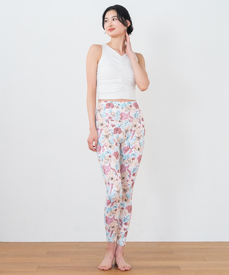 SUKALA】アメリカンスリーブギャザータンクトップ(XS・Sサイズ サンド