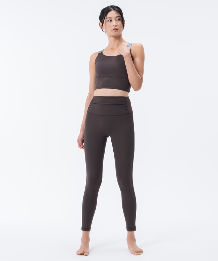 SUKALA】サイドロゴギャザーレギンス(XS・S・M・L・LLサイズ マゼンタ