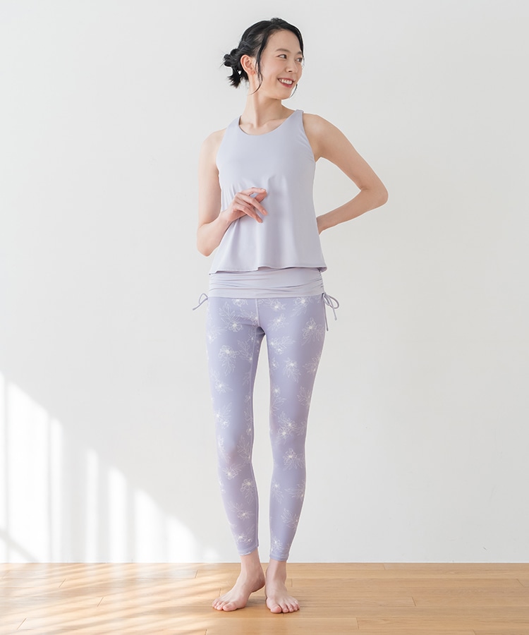 SUKALA】カバーフレアタンクトップ(Sサイズ ライラック): ヨガウェア