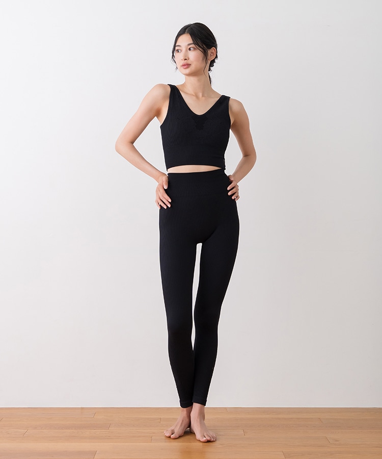 SUKALA】アクティブデイジーレギンス(Sサイズ ブラウン・ワイン