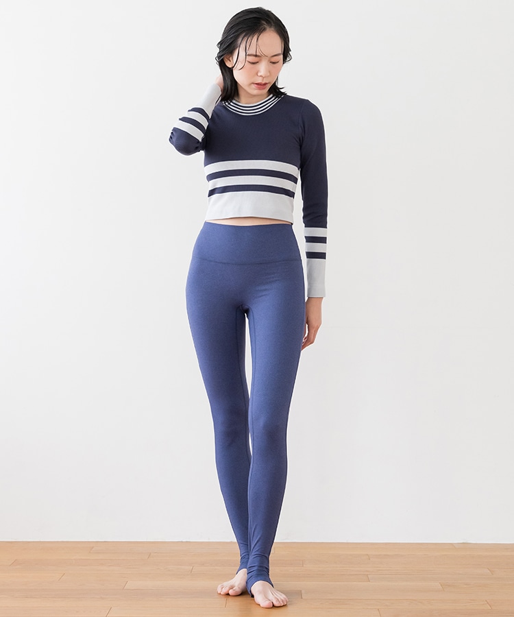 SUKALA】メランジトレンカレギンス(S・M・Lサイズ グレー・ダスティー