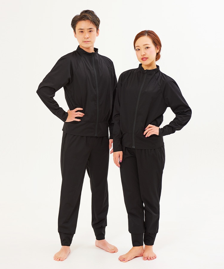 LAVA】おうちdeホットヨガスーツ(レディースMサイズ ブラック