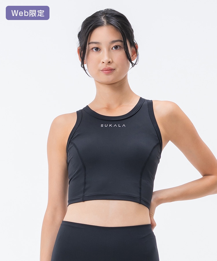 SUKALA】モーションバランスショートタンクトップ(S・M・L・LLサイズ