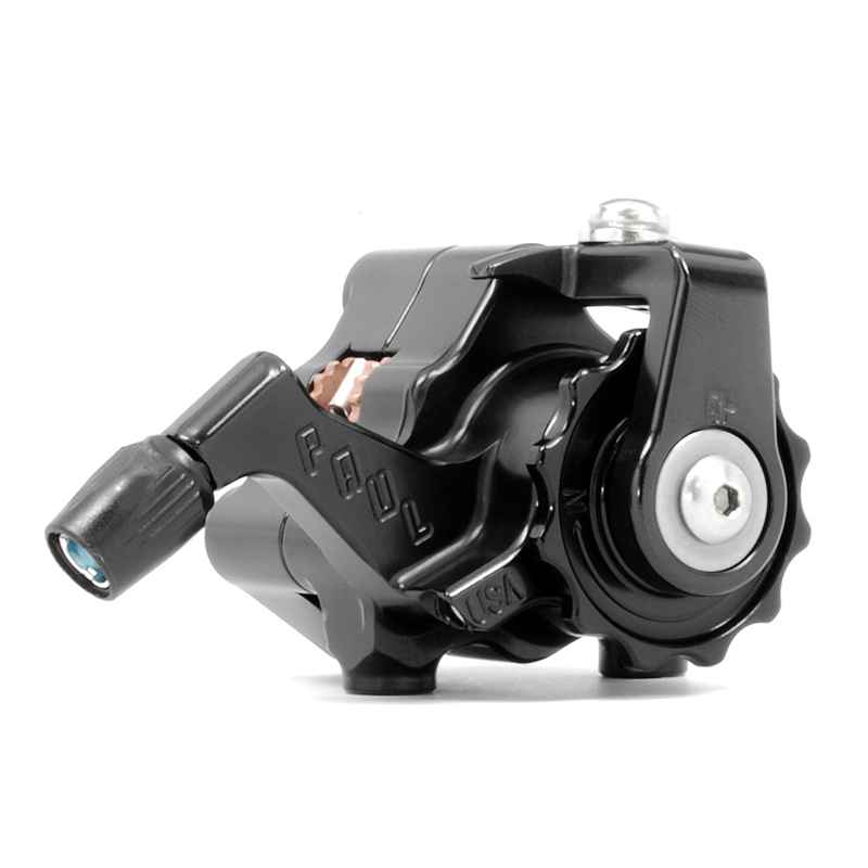 PAUL* klamper flat mount disc calliper (all black) - BLUE LUG