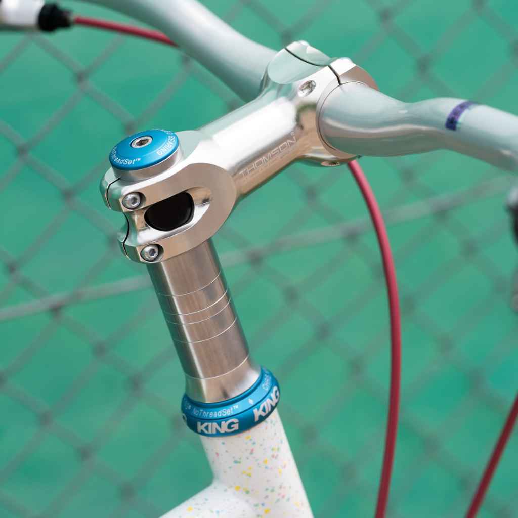 CHRIS KING* nothreadset 1 1/8 inch (matte turquoise) - BLUE LUG