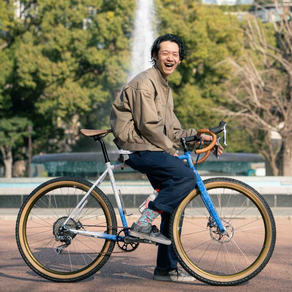 CRUST BIKES* evasion lite frame (blue & white splatter fade