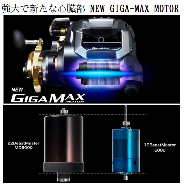 シマノ 電動リール 22ビーストマスター MD 6000【即日発送】: リール