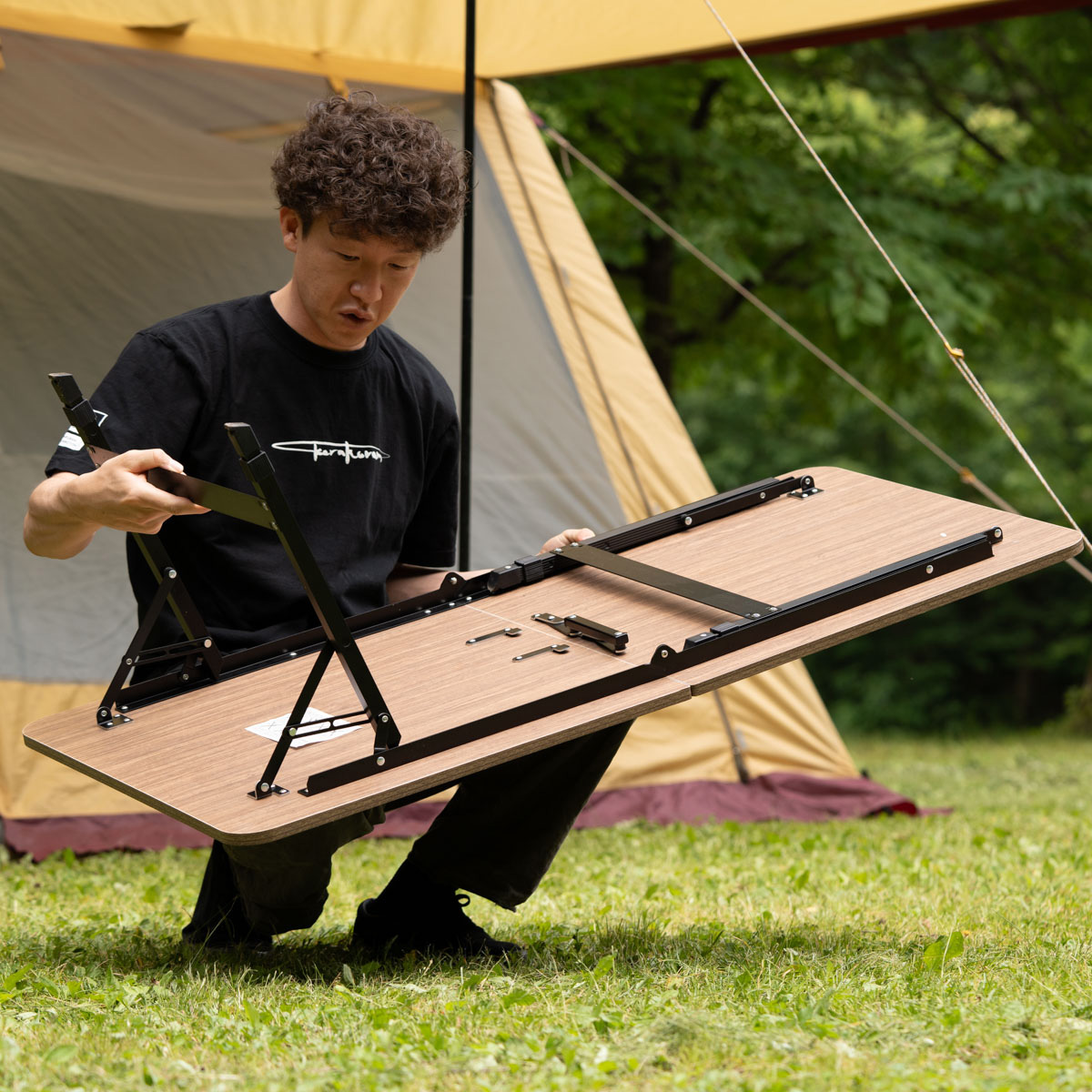 カルバーロ フォールディングテーブル120×60 -キャプテンスタッグ公式