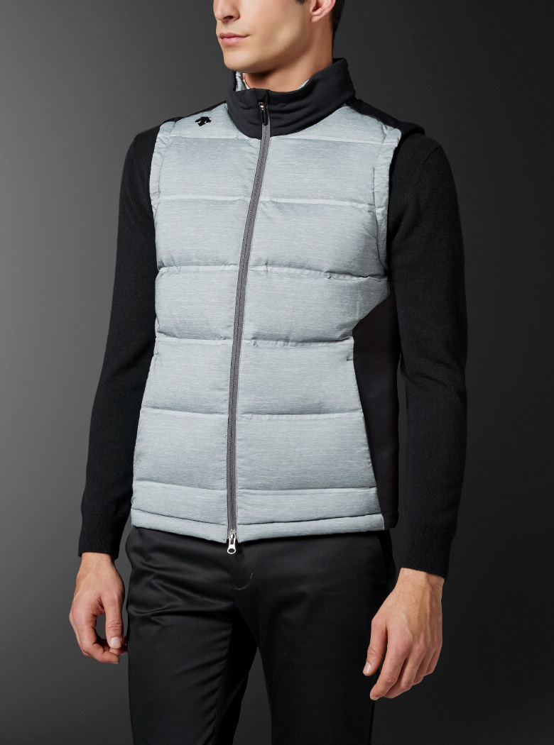 接結ボーダー ダウンベスト | デサントゴルフ公式