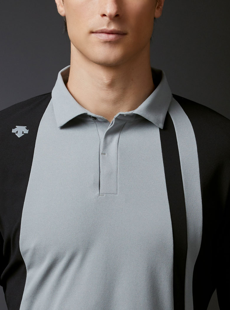 ソロテックスリサイクル鹿の子切り替えシャツ | デサントゴルフ公式