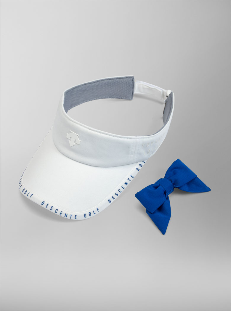 ディタッチャブルリボン付きサンバイザー | デサントゴルフ公式