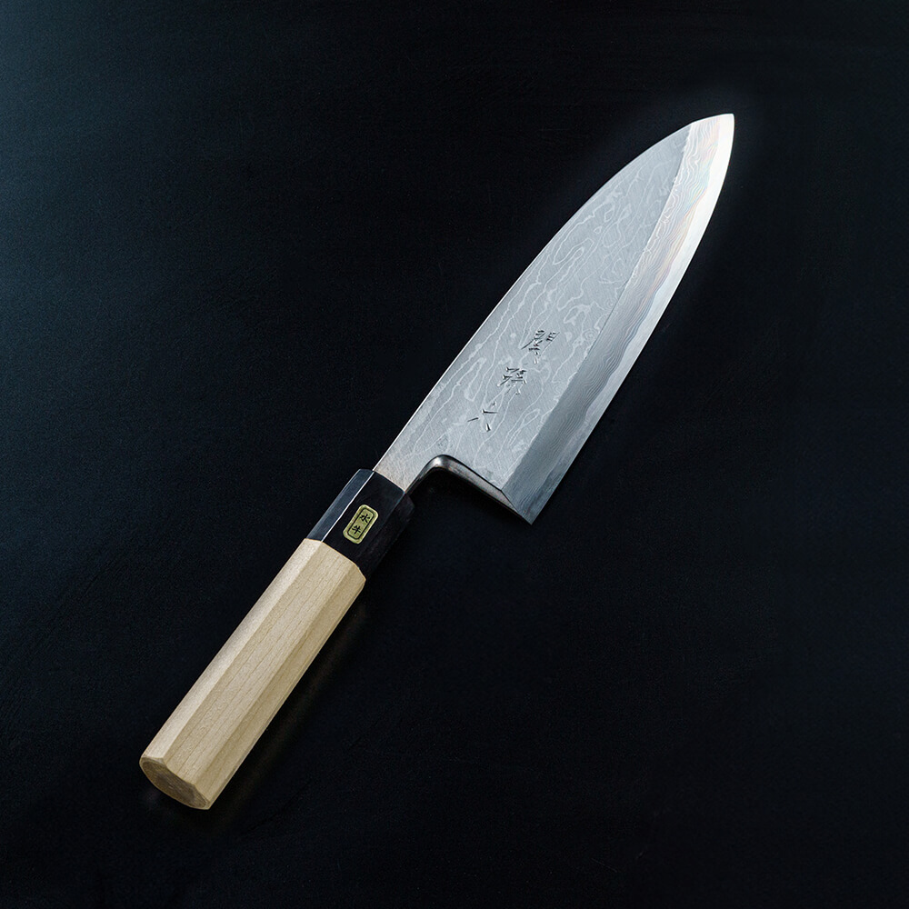 関孫六 青紙鋼ダマスカス 出刃180mm