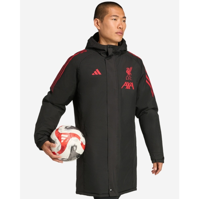 LFC adidas Mens 25/26 Domestic Long Match Day Jacket Black