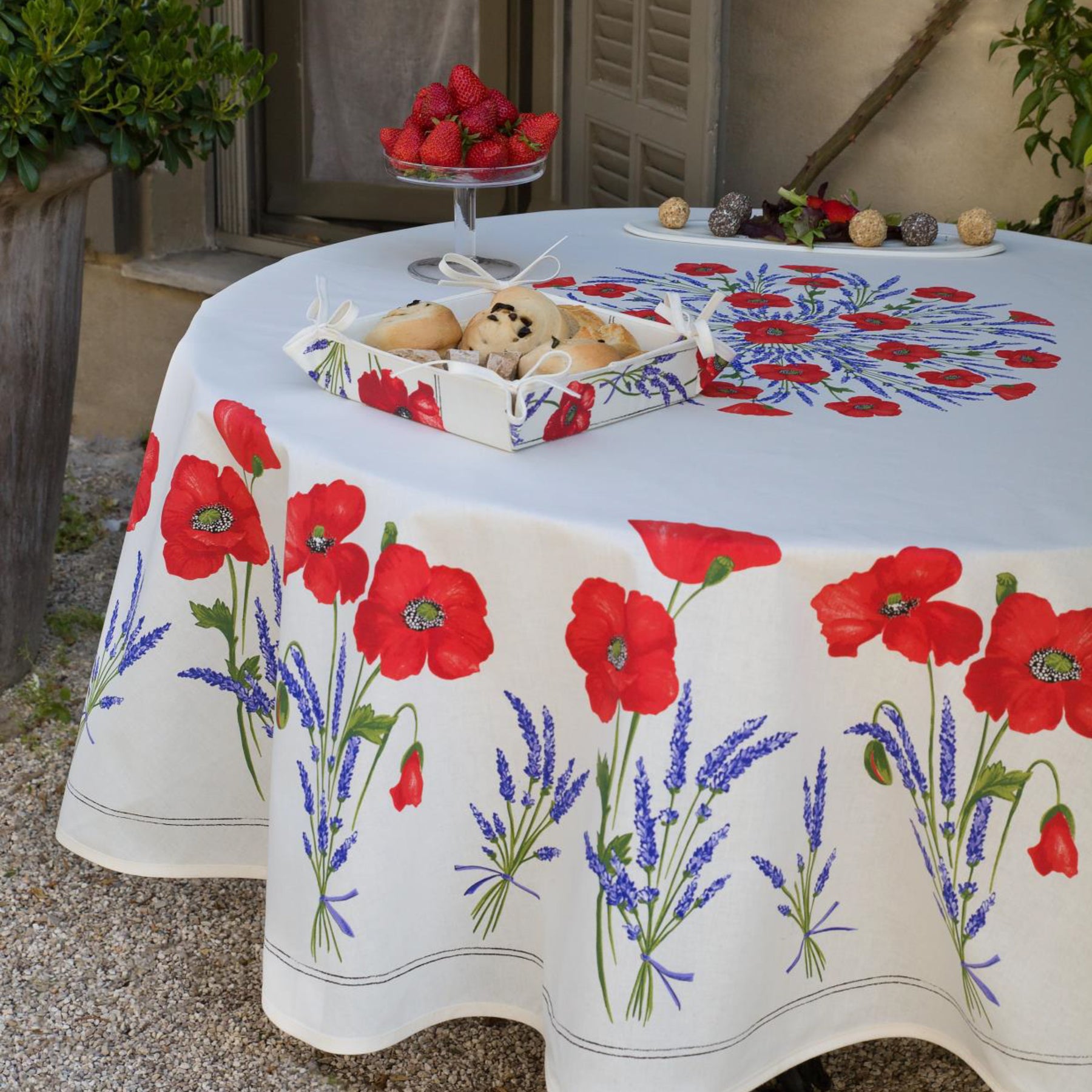 コクリコテーブルクロス180（撥水） - フランス雑貨 メゾン・ド
