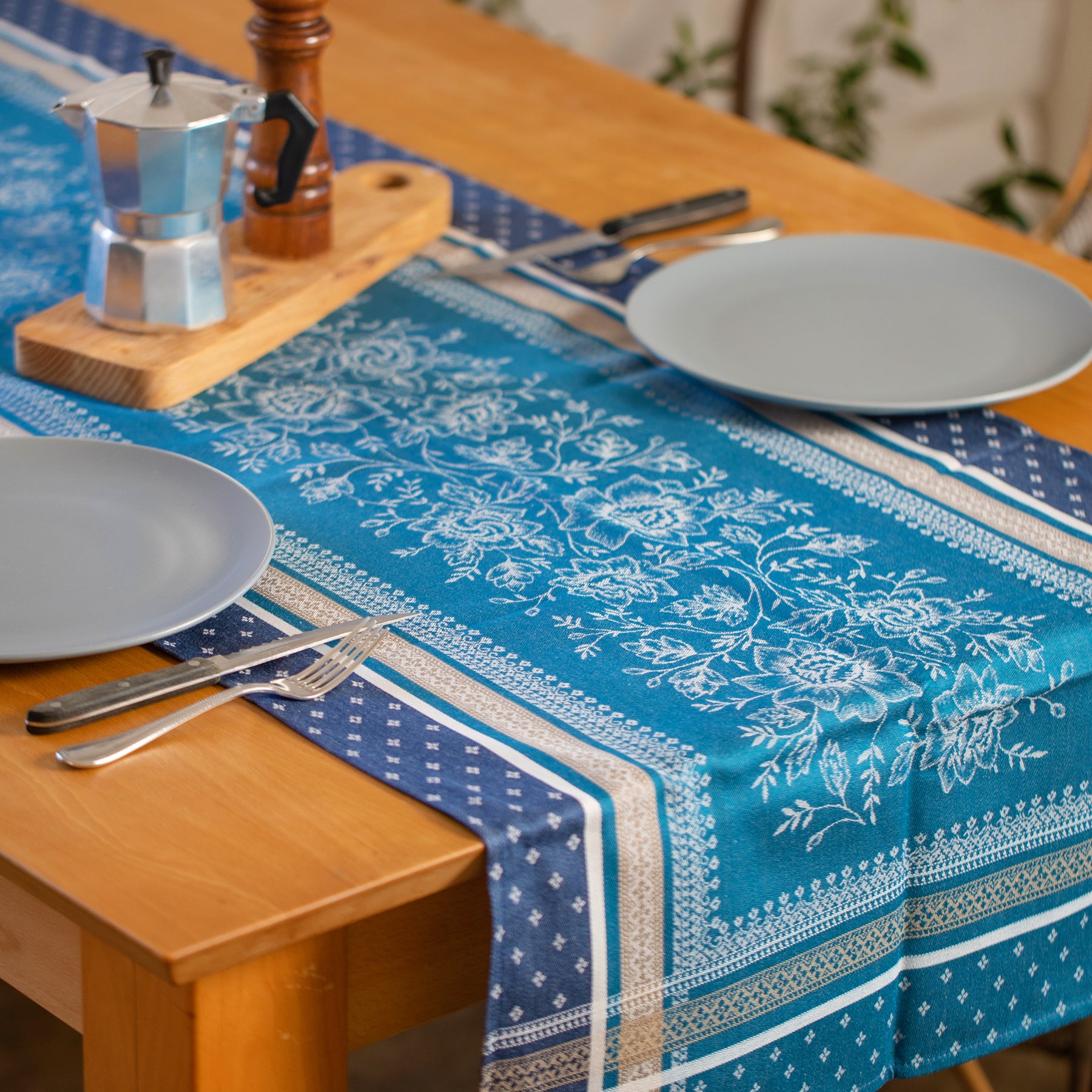 フラワーテーブルランナー - フランス雑貨 メゾン・ド・プロヴァンス