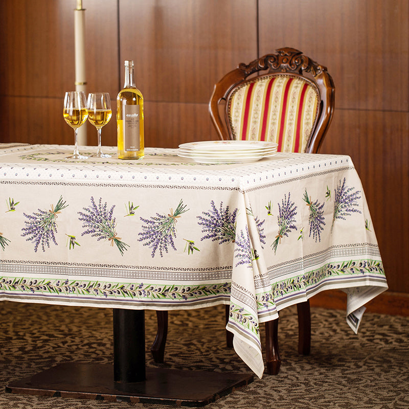 ラベンダーテーブルクロス200（撥水） - フランス雑貨 メゾン・ド