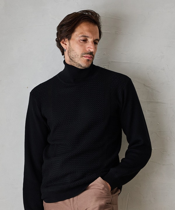 ハイゲージ(12GG)タートルネックニット｜メンズファッション通販 MEN'S