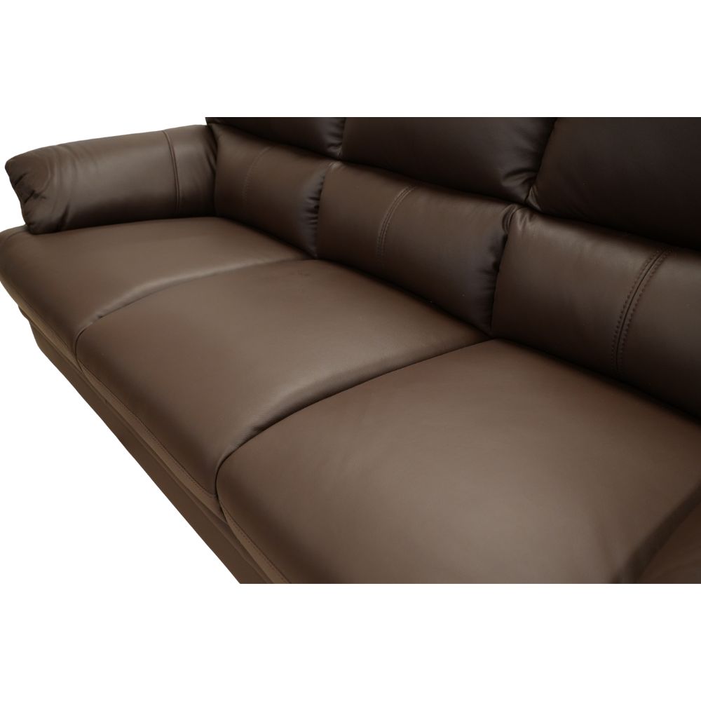 3人掛けソファ カーロス 本革 ブラウンのご購入はこちら | スイデコ