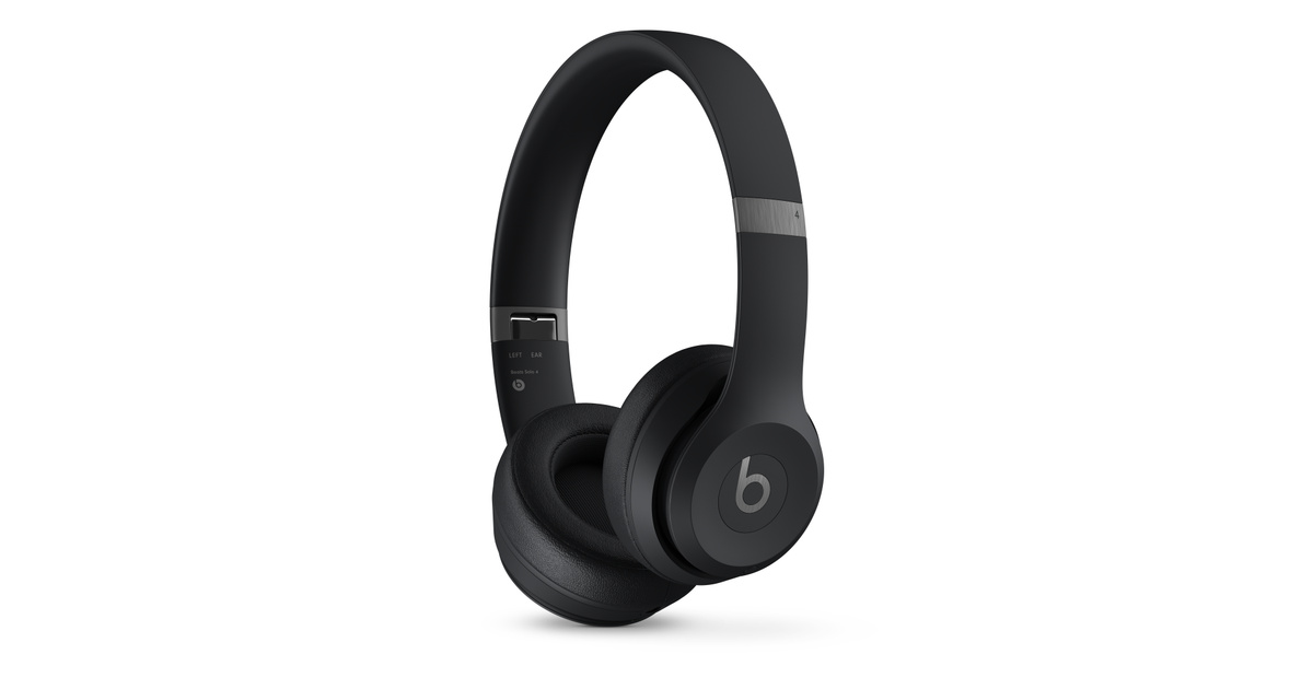 Beats Solo 4 オンイヤーワイヤレスヘッドフォン – マットブラック