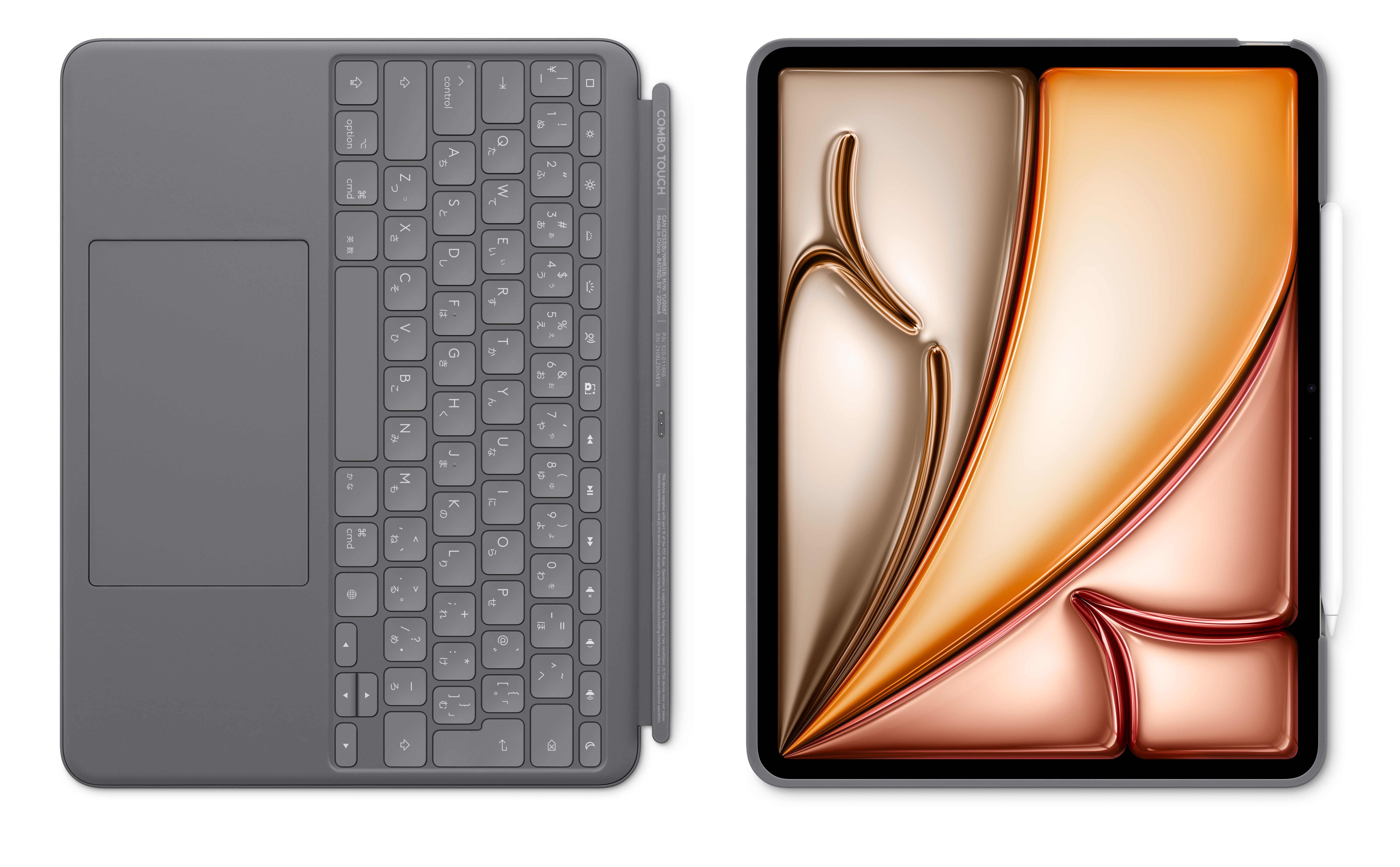 13インチiPad Air（M4）用Logicool Combo Touch Keyboard Case - Apple