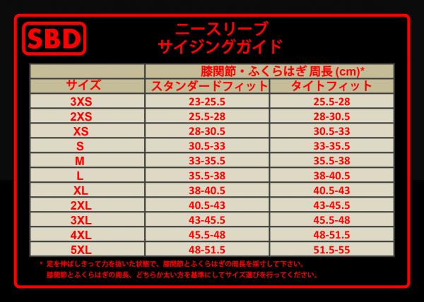 SBDニースリーブのサイズ | パワーリフティング始めました ～40歳から