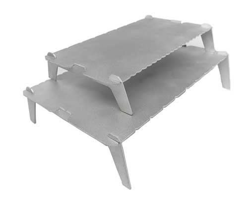 2サイズ展開になって再販! 「カナダ発キャンプ用ULテーブル