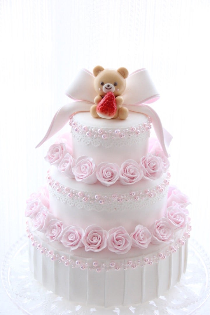 薔薇のクレイケーキ、どうにか完成！ | 粘土作家 りとる☆くれい さー