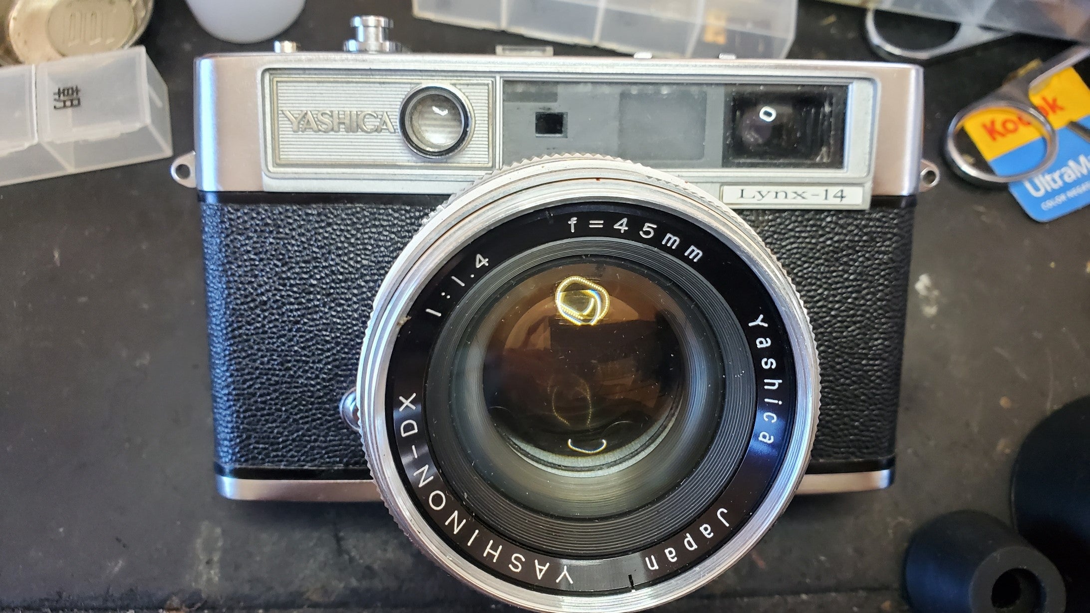 テスト撮影の結果面白いデータが取れました。YASHICA Lynx-14 目玉の