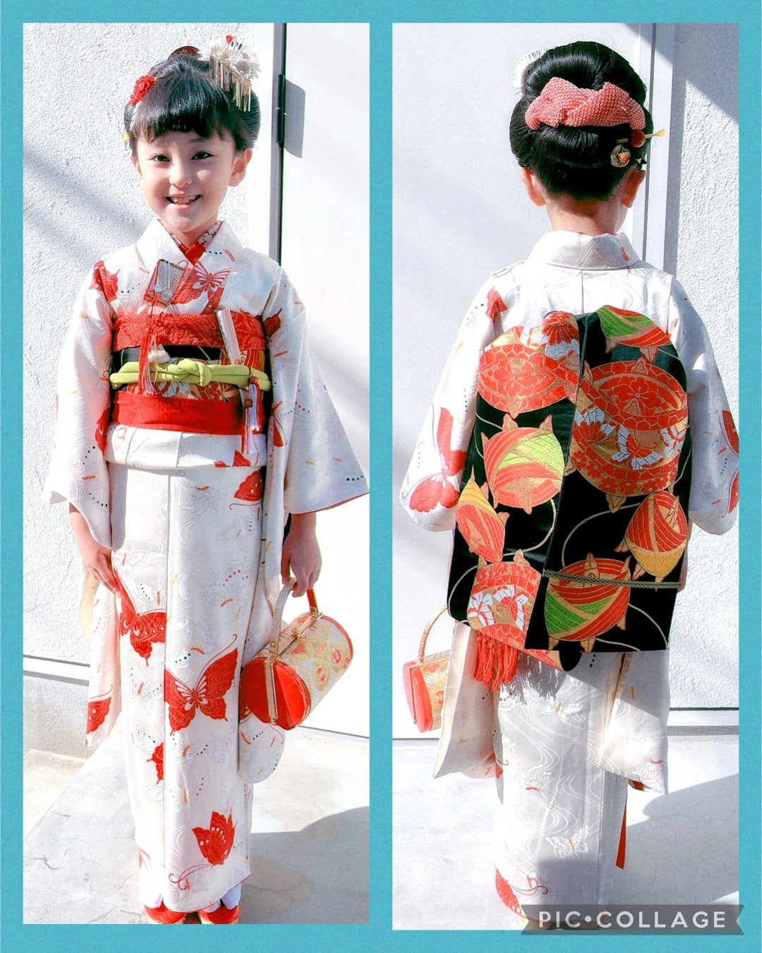 七五三 7歳 日本髪にだらり帯 | 大阪 平野区、八尾市出張着付け 雅~みやび~